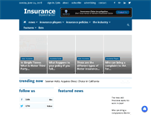 Tablet Screenshot of insurancespectator.com